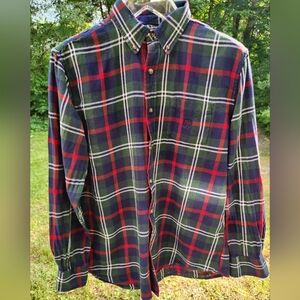 Chaps Brushed Flannel Shirt-Mens Large